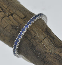 Load image into Gallery viewer, Blue Sapphire Eternity Band
