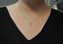 Load image into Gallery viewer, Cross Pendant in Rose Gold

