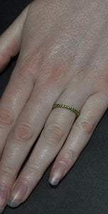 Tsavorite Garnet Eternity Band