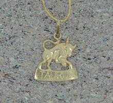 Load image into Gallery viewer, Taurus Zodiac Sign Charm/Pendant
