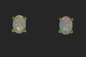 7 x 5 mm Oval Opal Studs
