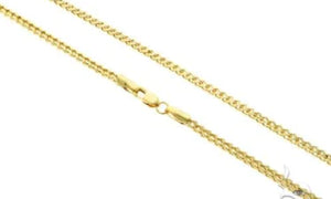 16 Inch Franco Chain in Yellow Gold
