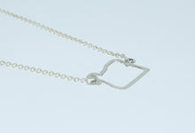 Load image into Gallery viewer, Sterling Silver Outline of Oregon Necklace
