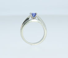 Load image into Gallery viewer, Purplish-Blue Sapphire Wedding Set
