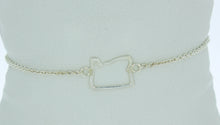 Load image into Gallery viewer, Sterling Silver Outline of Oregon Bracelet
