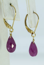 Load image into Gallery viewer, Ruby Briolette Earrings

