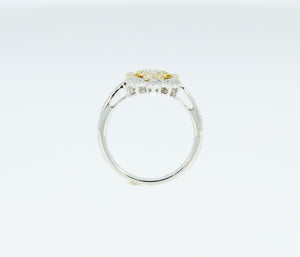 Vintage Look Two Tone Ring