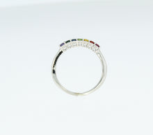 Load image into Gallery viewer, Rainbow Ring in White Gold
