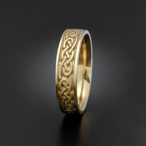 Studio 311 Narrow Celtic Hearts Wedding Band