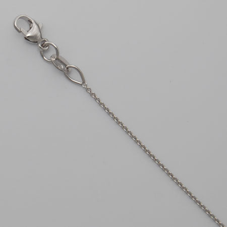 Oval Cable Chain in 14 kt White Gold