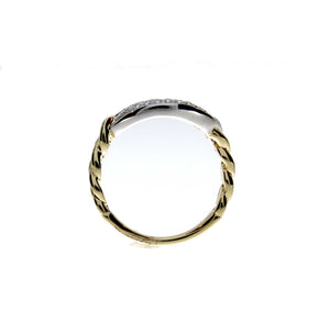 Pave'd Chain Link Ring