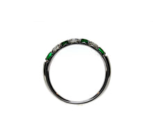 Load image into Gallery viewer, Emerald and Diamond Ring by Spark Creations
