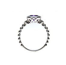 Load image into Gallery viewer, Amethyst Ring With Dot Chains
