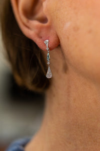 Pave Diamond Dangles