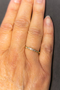 Beaded Ring with Baguettes