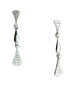Pave Diamond Dangles