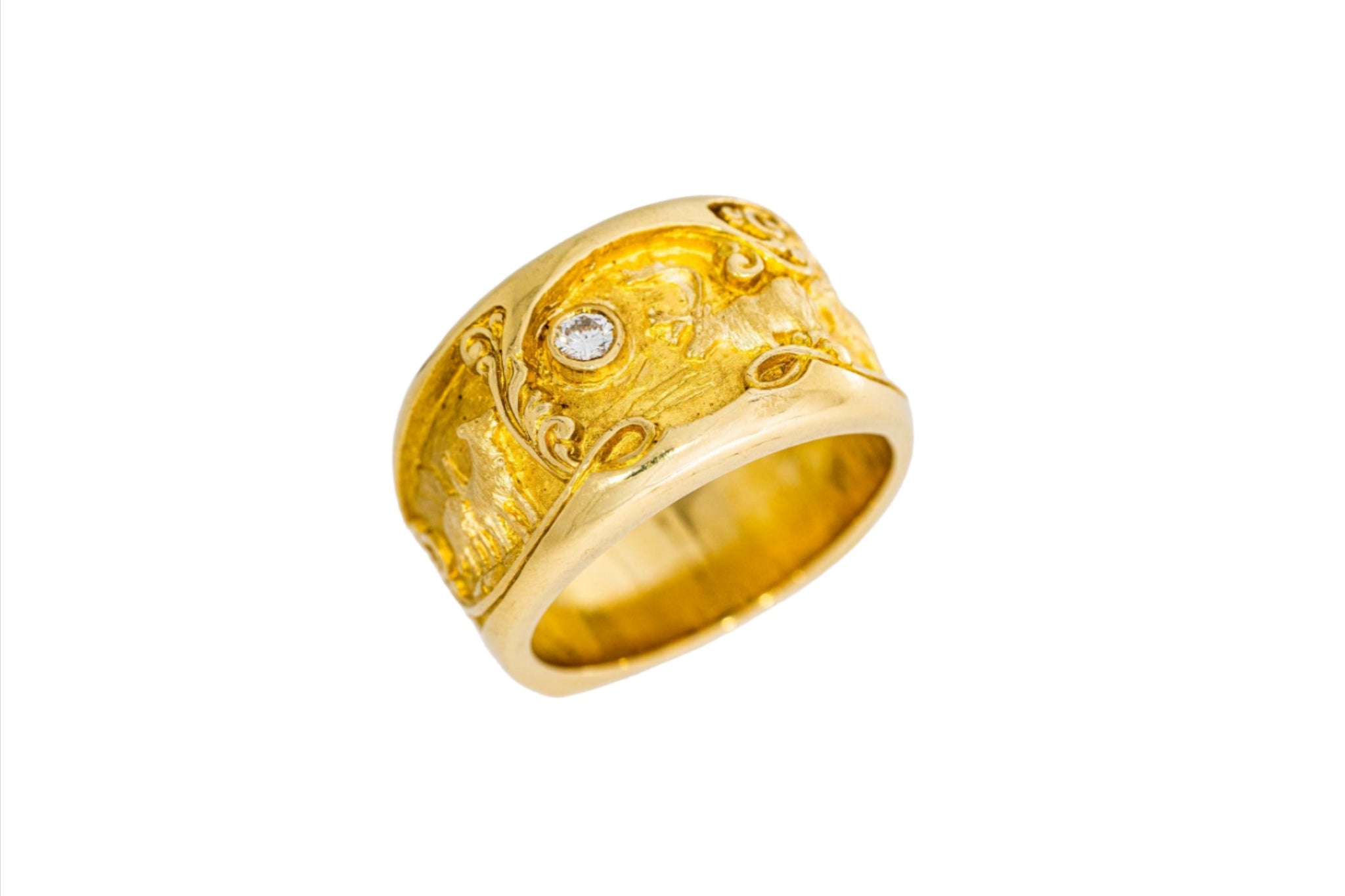 Ring architecture Chinese Pagoda in gold Tournaire, high Jewellery -  Philippe Tournaire