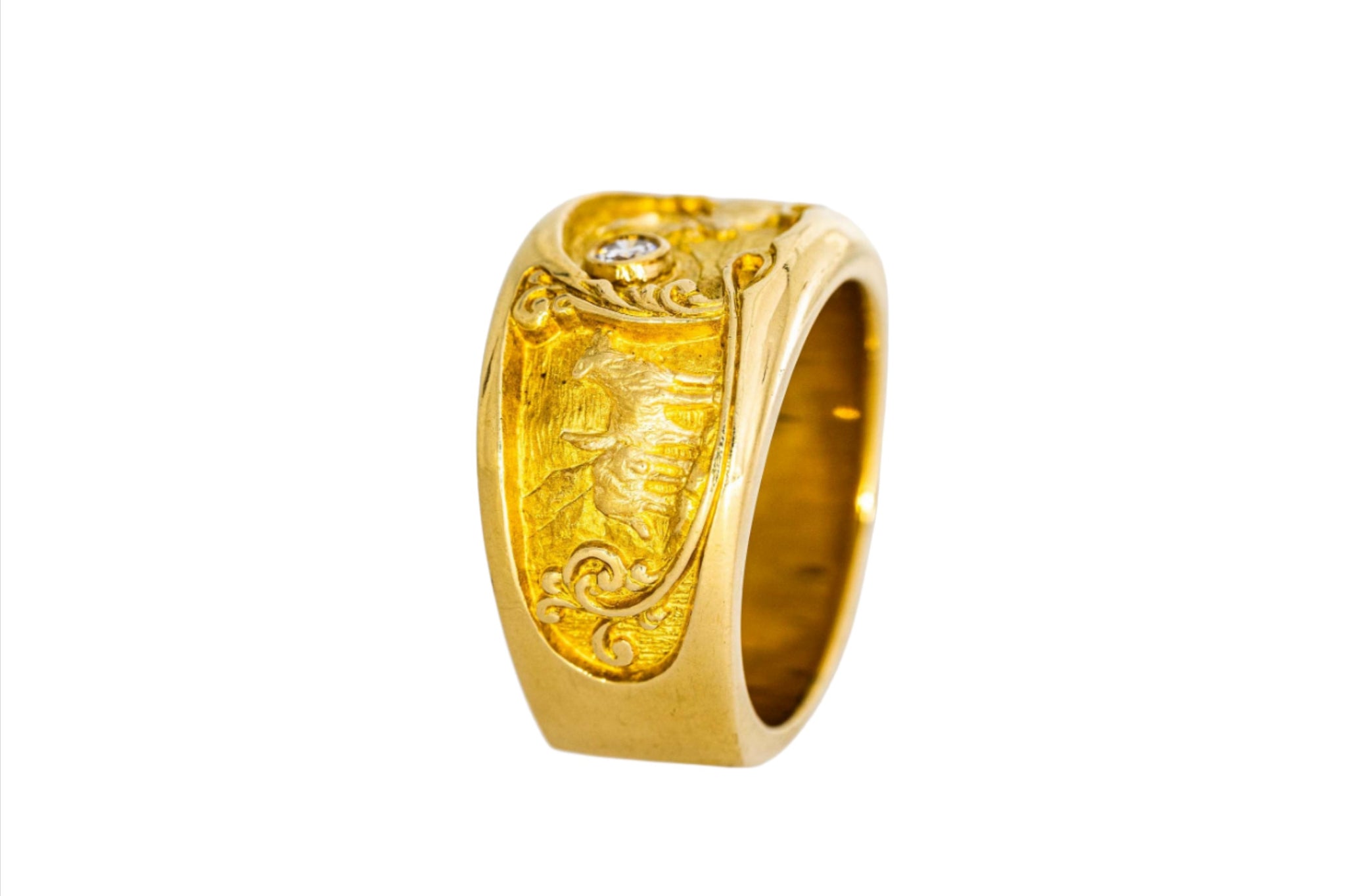 24K Solid Yellow Gold Baby Ring Band 0.93 Grams – Royal Venture Elite Inc