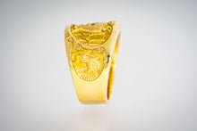 Load image into Gallery viewer, White Tail Deer Gold Ring by Paul Iwanaga
