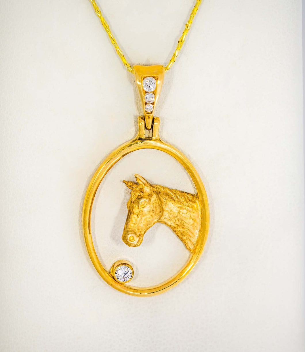 Gold Horse Pendant by Paul Iwanaga
