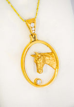 Load image into Gallery viewer, Gold Horse Pendant by Paul Iwanaga
