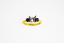 Load image into Gallery viewer, Blue Sapphire Semi Mount Ring
