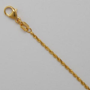 Light Weight Rope Chain in 10 kt Yellow Gold